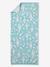 Serviette de bain / plage personnalisable, avec coton recyclé bleu imprimé+mauve+menthe+rayé bleu - vertbaudet enfant 