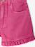 Short fille twill volant pivoine - vertbaudet enfant 