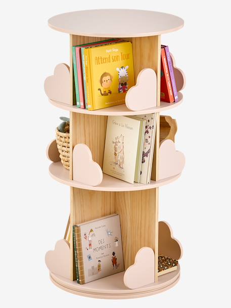 Draaibare bibliotheek 3 niveaus HART lichtroze - vertbaudet enfant 