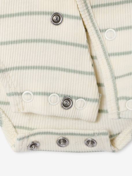Set van 2 personaliseerbare combishorts voor baby's saliegroen - vertbaudet enfant 