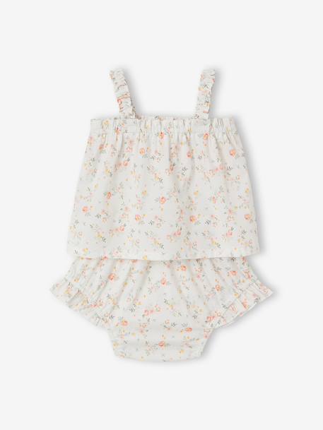 Ensemble haut culotte bébé fille écru - vertbaudet enfant 