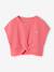 Ensemble fille t-shirt short en maille fantaisie écru+rose - vertbaudet enfant 