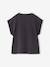 T-shirt manches courtes anthracite+écru+rose - vertbaudet enfant 