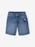 Bermuda fille en jean brodé fleurs bleu clair+bleu moyen - vertbaudet enfant 