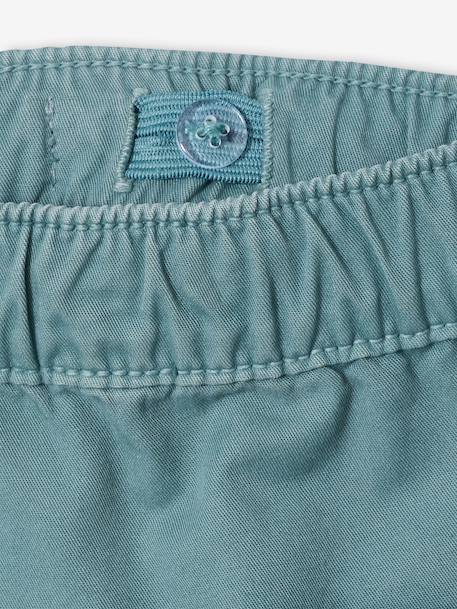 Pantalon garçon retroussable vert émeraude - vertbaudet enfant 