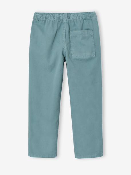 Oprolbare broek voor jongens smaragdgroen - vertbaudet enfant 