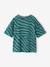 T-shirt zèbre manches courtes garçon bleu pétrole - vertbaudet enfant 