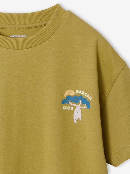 T-shirt manches courtes garçon cumin - vertbaudet enfant 