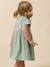 Robe courte gaze de coton vert sauge - vertbaudet enfant 