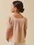 Blouse gaze coton bio rose pâle - vertbaudet enfant 