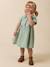Robe courte gaze de coton vert sauge - vertbaudet enfant 