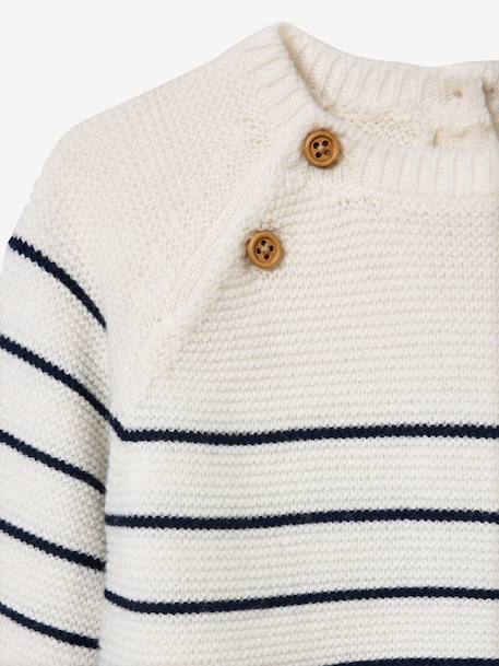 Combinaison bébé marinière marine - vertbaudet enfant 