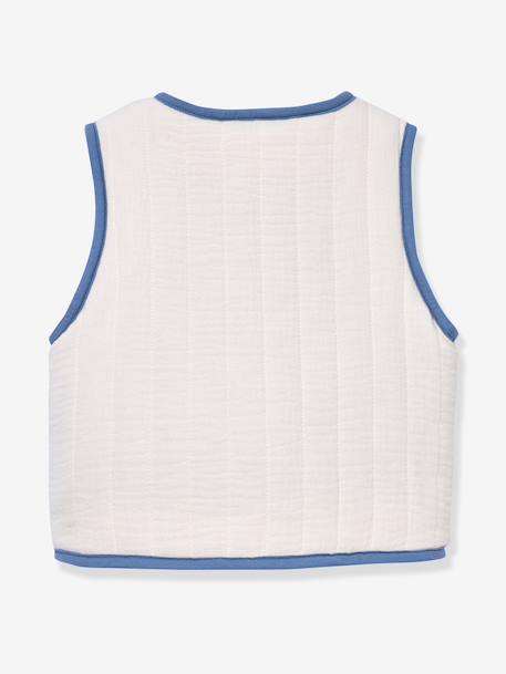 Gilet sherpa bébé sans manches écru - vertbaudet enfant 