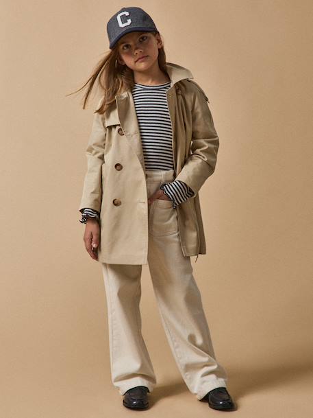 Trench enfant ceinture beige - vertbaudet enfant 