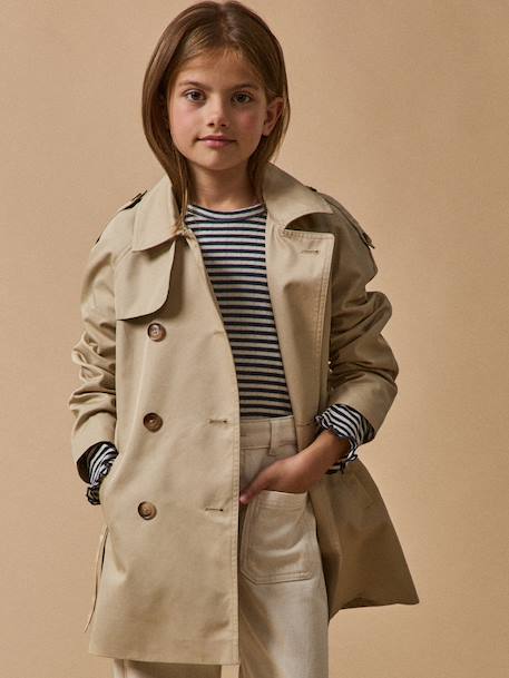 Trench enfant ceinture beige - vertbaudet enfant 