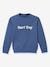 Sweat message coton bio bleu jean - vertbaudet enfant 