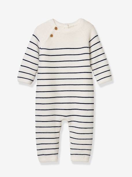 Babypakje met marinièrestreep marineblauw - vertbaudet enfant 