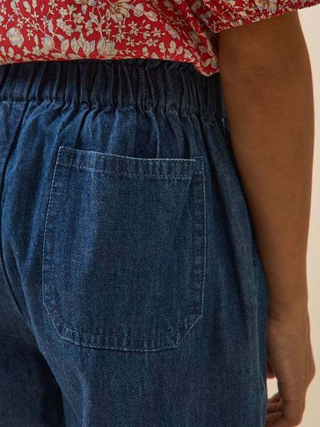 Pantalon ceinture denim denim brut - vertbaudet enfant 