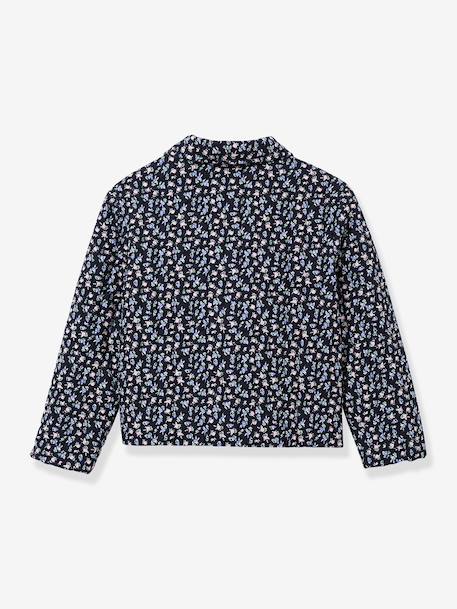 Veste fleurie bleu - vertbaudet enfant 