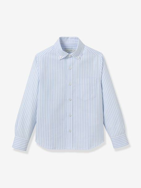 Chemise manches longues rayée rayé bleu - vertbaudet enfant 