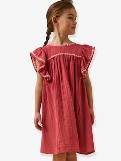 -Robe longue broderie
