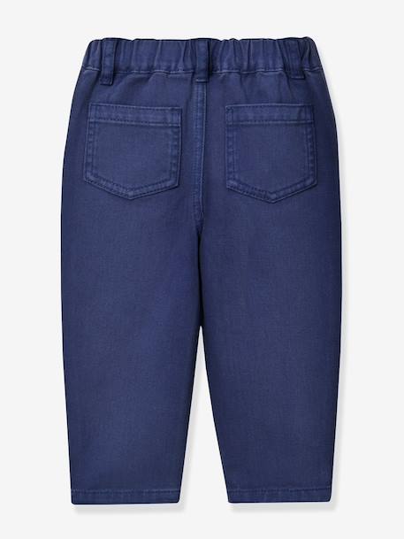 Pantalon bébé bleu jean - vertbaudet enfant 