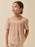 Blouse gaze coton bio rose pâle - vertbaudet enfant 