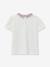 T-shirt met geklede kraag van biologisch katoen lichtroze. - vertbaudet enfant 