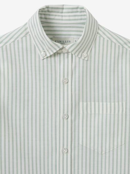 Chemise longue rayée vert - vertbaudet enfant 