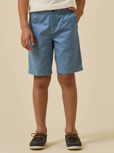 Short chino garçon bleu - vertbaudet enfant 