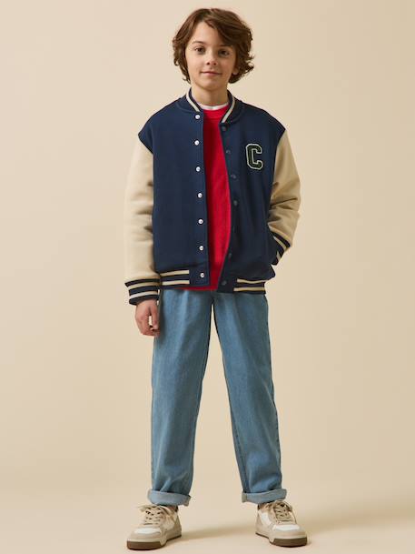 Veste Teddy style collège marine - vertbaudet enfant 