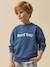 Sweat message coton bio bleu jean - vertbaudet enfant 