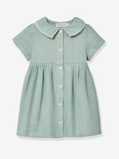 -Robe courte gaze de coton