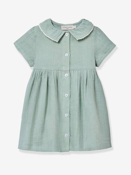 Bébé-Robe courte gaze de coton
