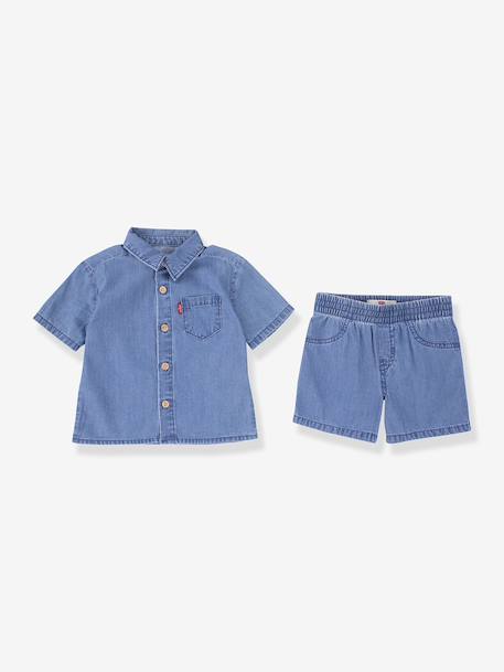 Bébé-Ensemble short chemise bébé denim