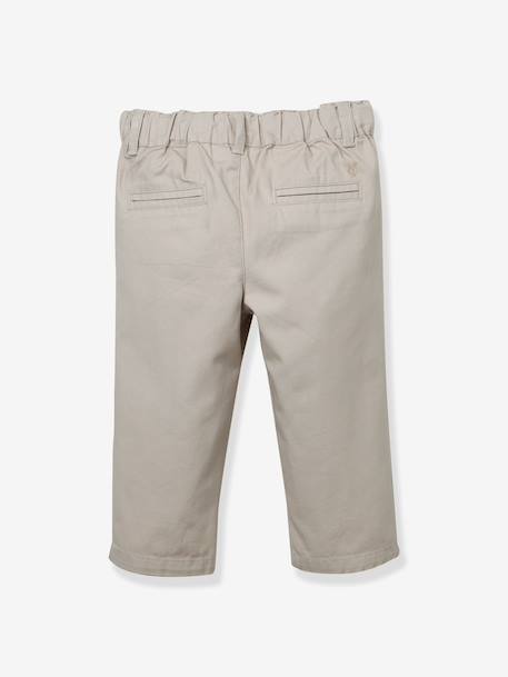 Baby chino broek beige - vertbaudet enfant 