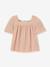 Blouse gaze coton bio rose pâle - vertbaudet enfant 