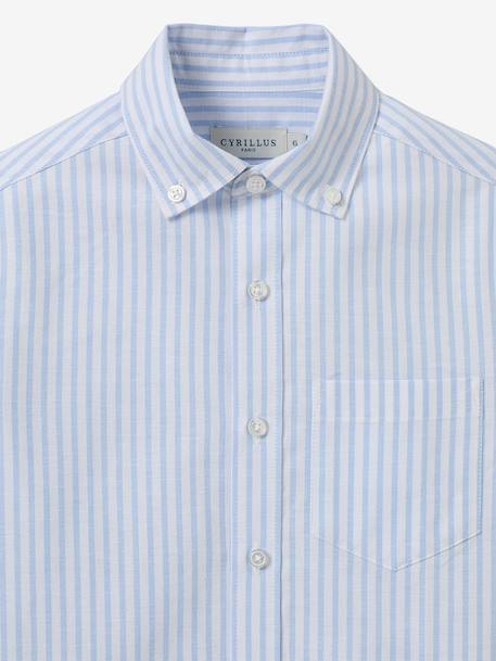 Chemise manches longues rayée rayé bleu - vertbaudet enfant 