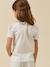 Tee shirt col habillé coton bio rose clair - vertbaudet enfant 