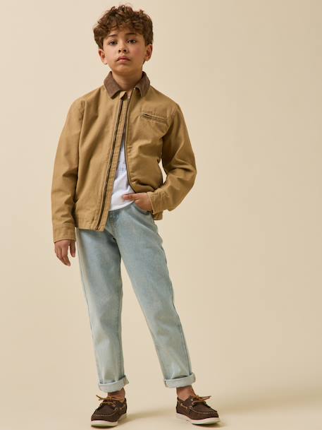 Twill jas karamel - vertbaudet enfant 
