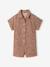 Combi short fille twill coton beige - vertbaudet enfant 