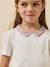 T-shirt met geklede kraag van biologisch katoen lichtroze. - vertbaudet enfant 