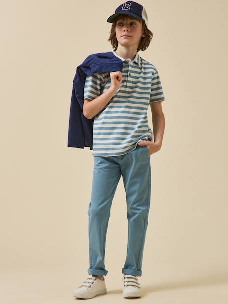Pantalon chino bleu ardoise - vertbaudet enfant 