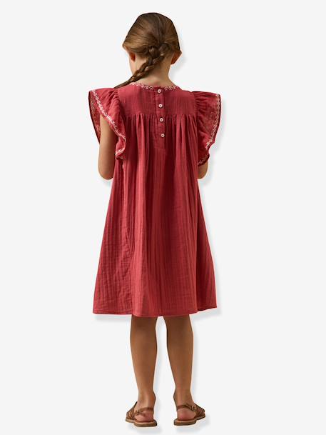 Robe longue broderie grenadine - vertbaudet enfant 