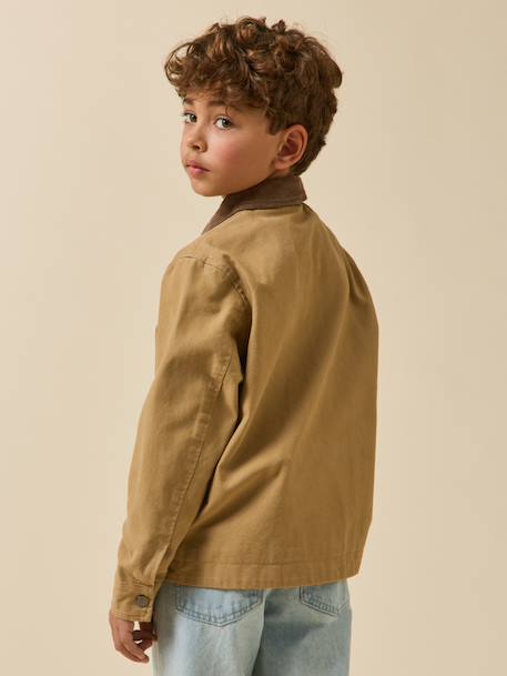 Twill jas karamel - vertbaudet enfant 