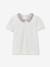 Tee shirt col habillé coton bio rose clair - vertbaudet enfant 