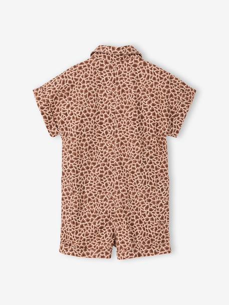 Combi short fille twill coton beige - vertbaudet enfant 