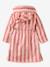 Peignoir enfant rayé lapin personnalisable, avec coton recyclé rayé rose - vertbaudet enfant 