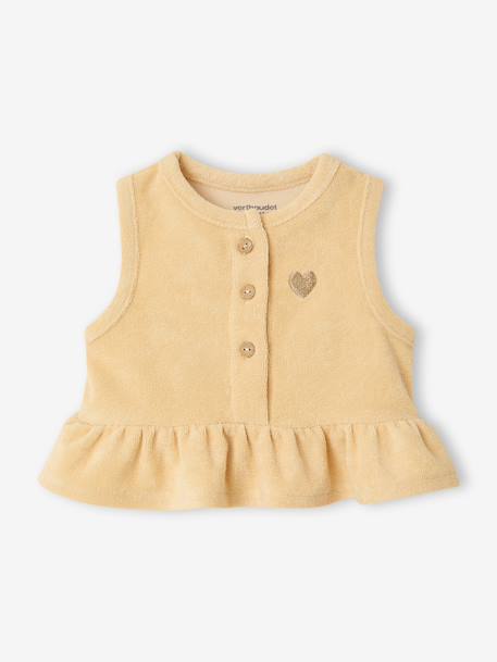 Ensemble top short jaune pâle - vertbaudet enfant 
