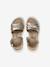 Sandales enfant fille cuir scratch or - vertbaudet enfant 